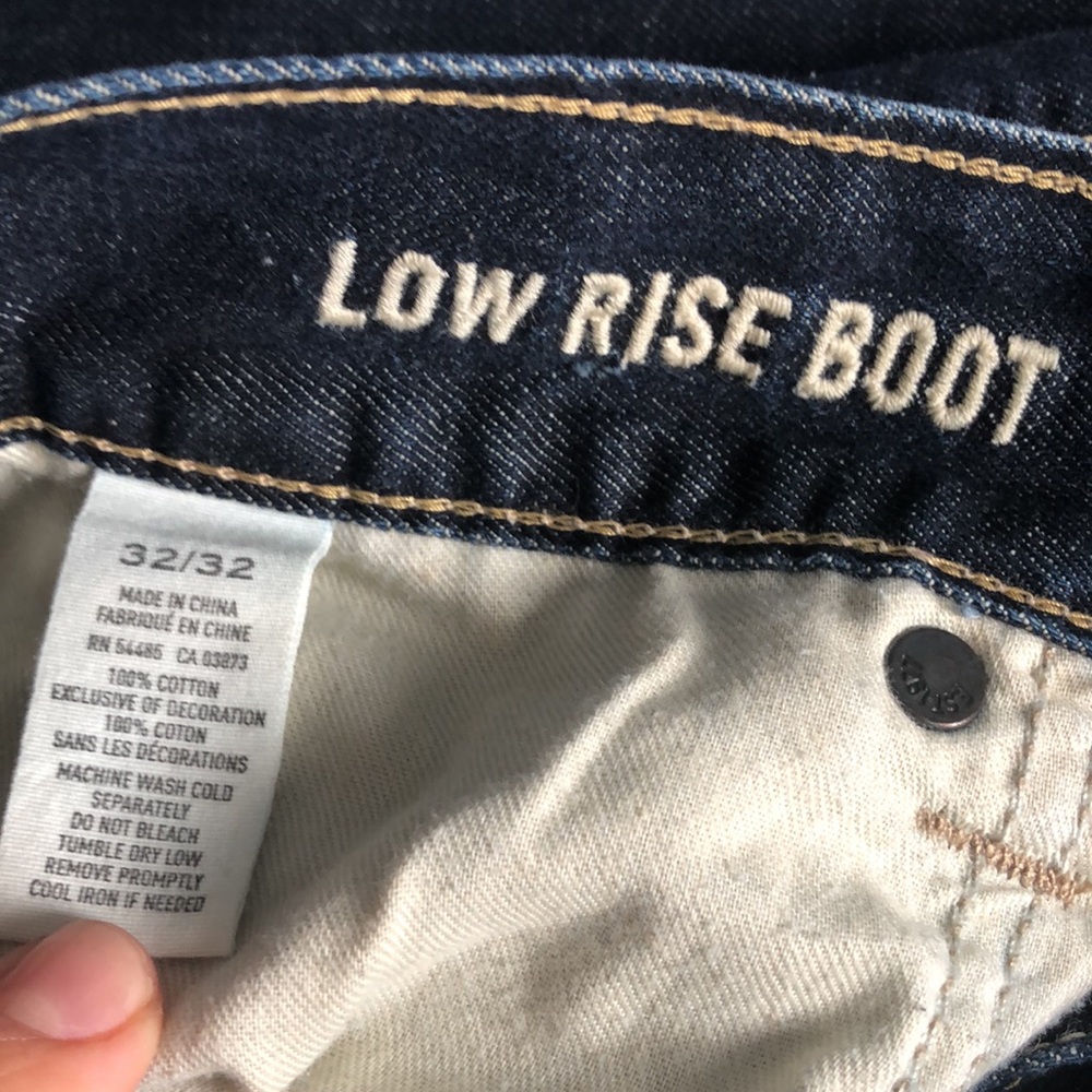American Eagle Low Rise Boot Button Pockets, 32x32 - Picture 6 of 6